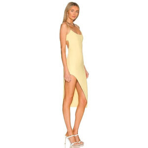 ALIX NYC Hirst Dress in Canary Large New Womens Bodycon Stretchy Cocktail